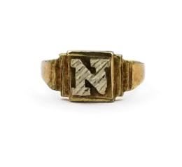 Yellow Gold Ring- Women's