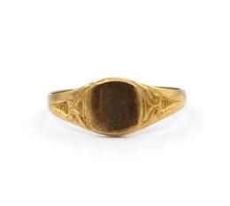 Yellow Gold Ring- Women's