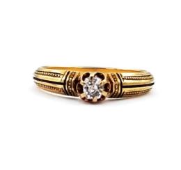 Yellow Gold Ring- Women's
