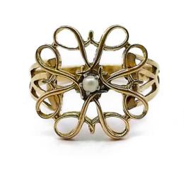 Yellow Gold Ring- Women's