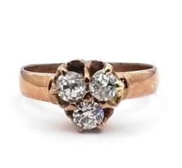 Yellow Gold Ring- Women's