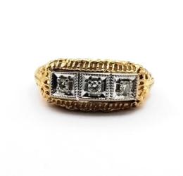 Yellow Gold Ring- Women's