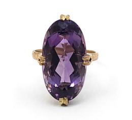 Yellow Gold Ring- Women's