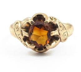 Yellow Gold Ring- Women's