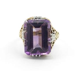 Yellow Gold Ring- Women's