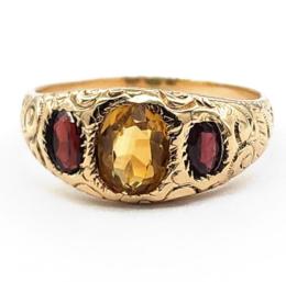 Yellow Gold Ring- Women's