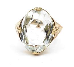 Yellow Gold Ring- Women's