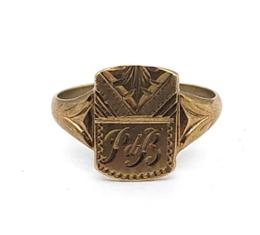 Yellow Gold Ring- Women's