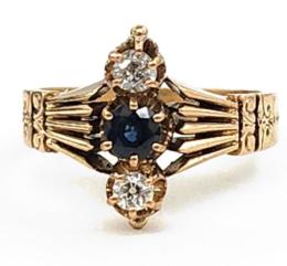 Yellow Gold Ring- Women's