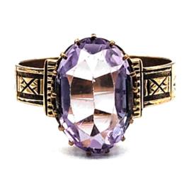 Yellow Gold Ring- Women's