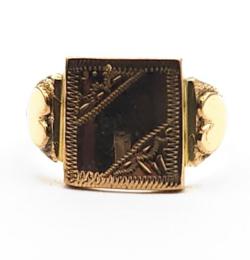 Yellow Gold Ring- Women's