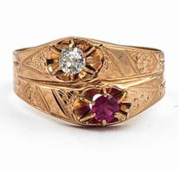 Yellow Gold Ring- Women's