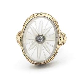 Yellow Gold Ring- Women's