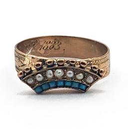 Yellow Gold Ring- Women's