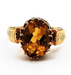 Yellow Gold Ring- Women's
