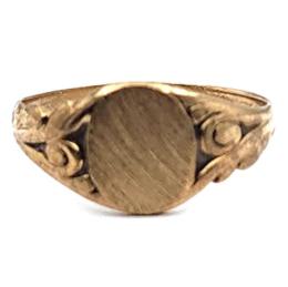Yellow Gold Ring- Women's