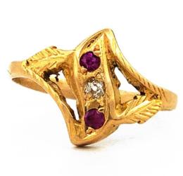Yellow Gold Ring- Women's