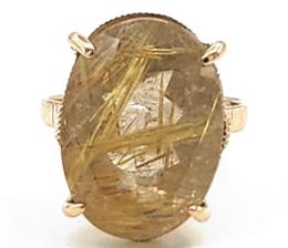 Yellow Gold Ring- Women's