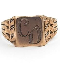 Yellow Gold Ring- Women's