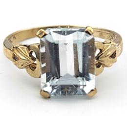 Yellow Gold Ring- Women's