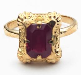 Yellow Gold Ring- Women's