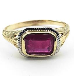Yellow Gold Ring- Women's