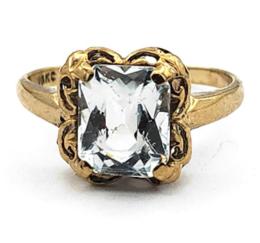 Yellow Gold Ring- Women's