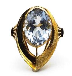 Yellow Gold Ring- Women's