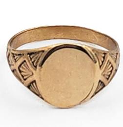 Yellow Gold Ring- Women's