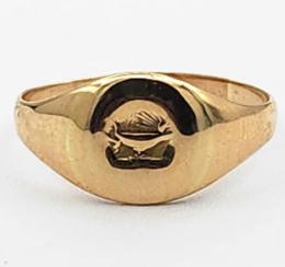 Yellow Gold Ring- Women's