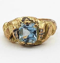 Yellow Gold Ring- Women's