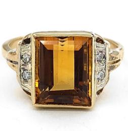 Yellow Gold Ring- Women's