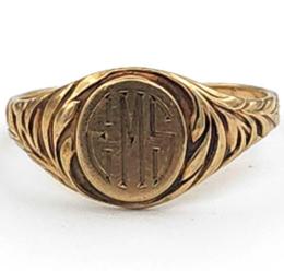 Yellow Gold Ring- Women's
