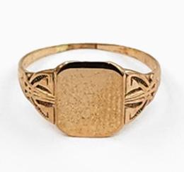 Yellow Gold Ring- Women's