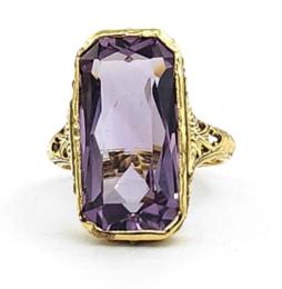 Yellow Gold Ring- Women's