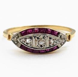 Yellow Gold Ring- Women's