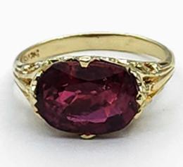 Yellow Gold Ring- Women's