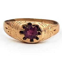 Yellow Gold Ring- Women's