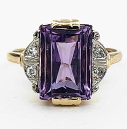 Yellow Gold Ring- Women's