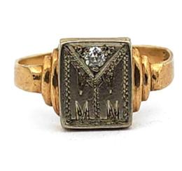 Yellow Gold Ring- Women's