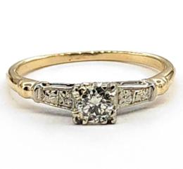 Yellow Gold Ring- Women's