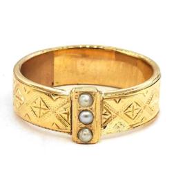 Yellow Gold Ring- Women's