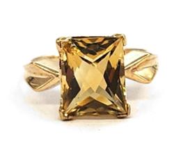Yellow Gold Ring- Women's