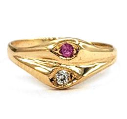 Yellow Gold Ring- Women's