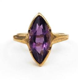 Yellow Gold Ring- Women's