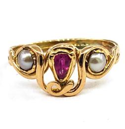 Yellow Gold Ring- Women's