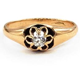Yellow Gold Ring- Women's