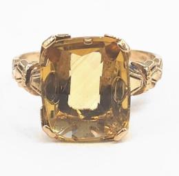 Yellow Gold Ring- Women's