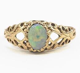 Yellow Gold Ring- Women's
