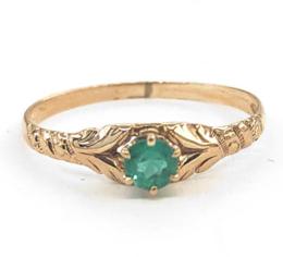 Yellow Gold Ring- Women's